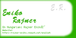 eniko rajner business card